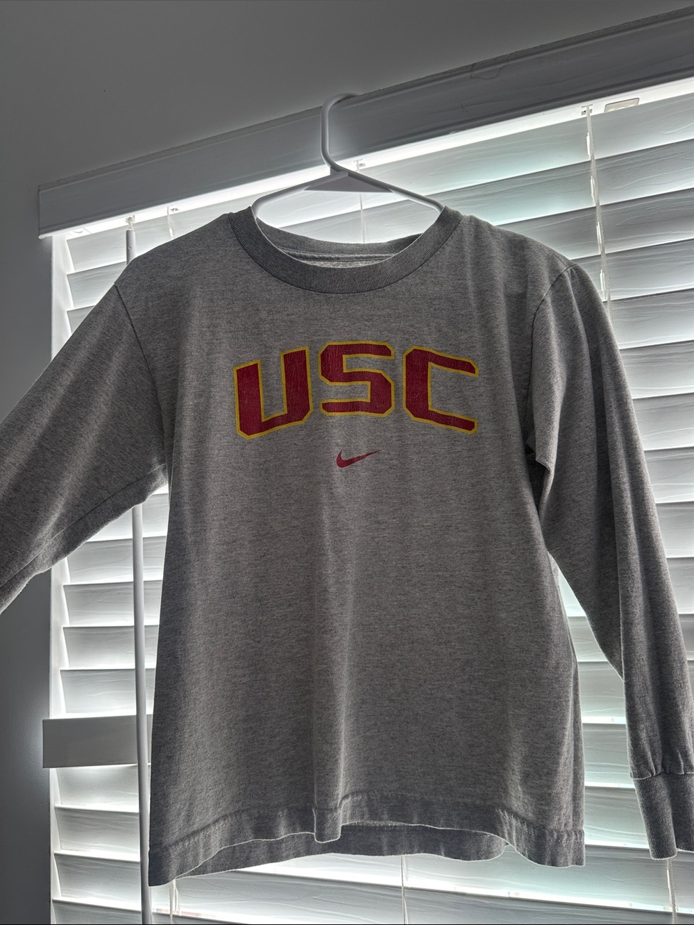 Nike Grey USC Long Sleeve Crew